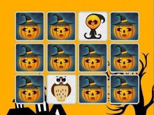 Pumpkin Matching Memory Game
