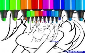 Anime Face Coloring Studio