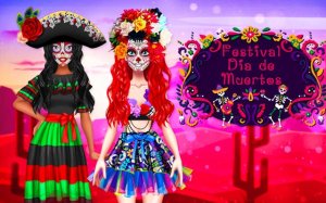 Festival Dia de Muertos Makeup & Dress Up Online Game