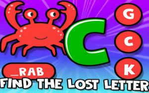 Find The Lost Letter - Kids Alphabet Matching Game Online
