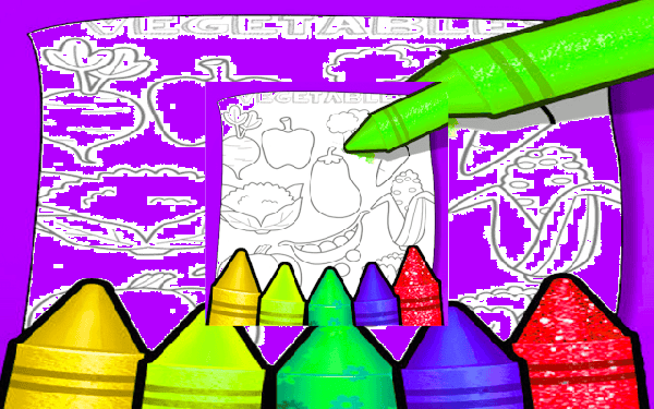 Fruits and Vegetables Coloring Book Online Game