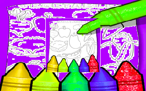 Fruit and Vegetable Coloring Fun