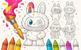 Labubu Doll Coloring Game