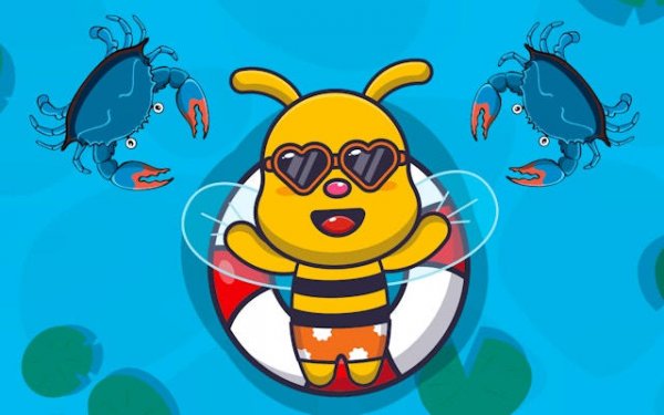 Swimming Bee: Aquatic Arcade Challenge