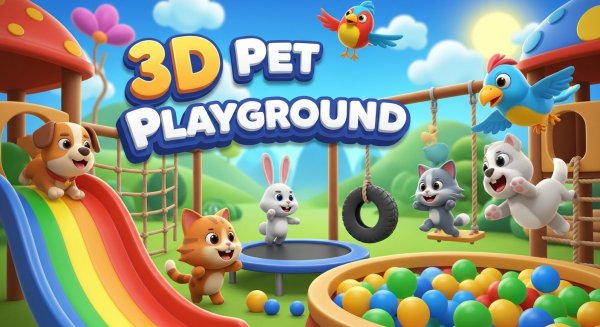 3D Pet Playground Online Game